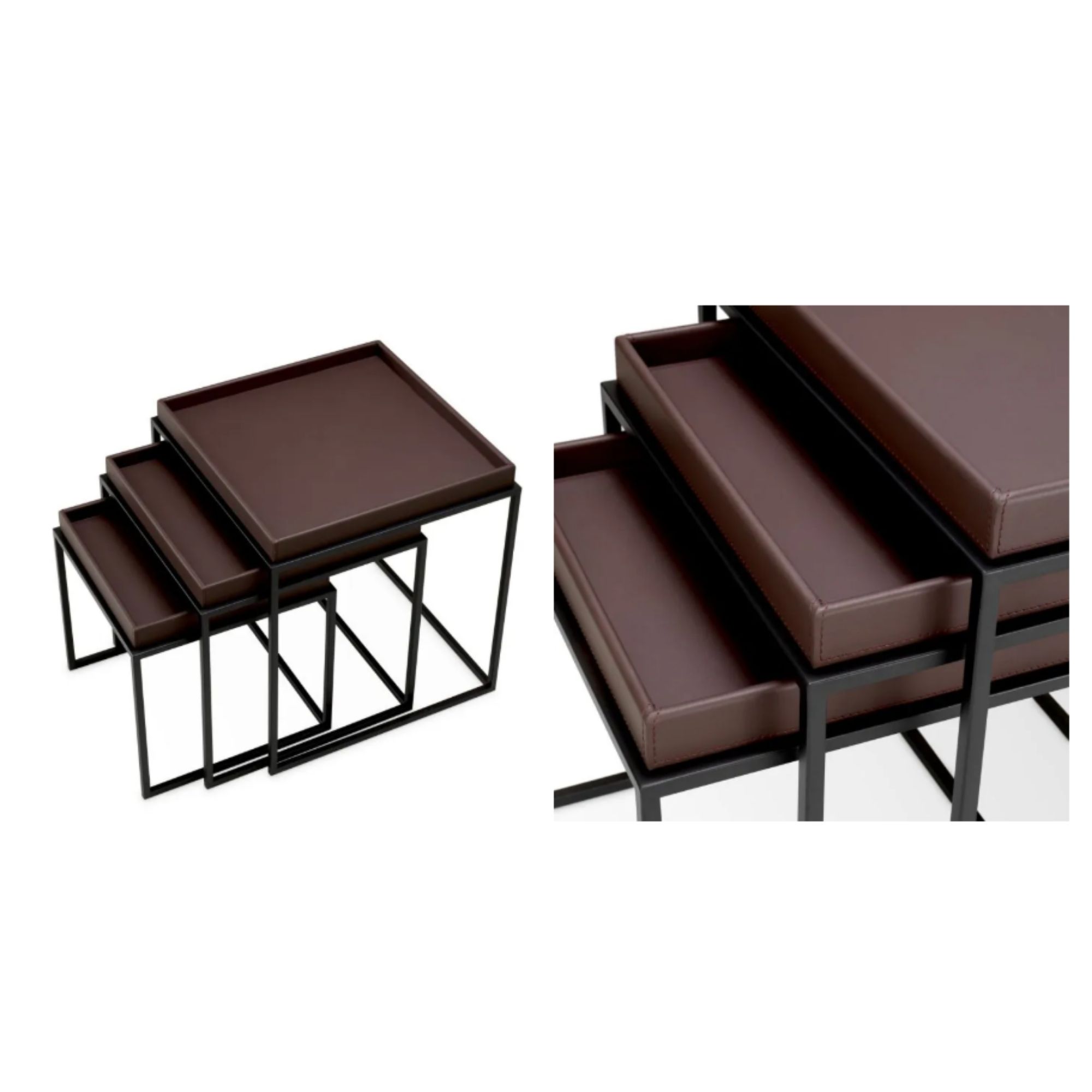 Side Table Léonard set of 3